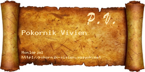 Pokornik Vivien névjegykártya